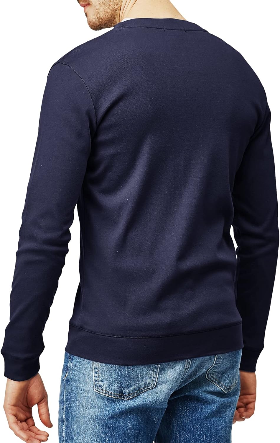 H2H Mens Casual Slim Fit Cardigans V-Neck Basic Designed Long Sleeve Button Down