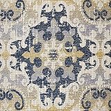 eLuxurySupply Fabric by The Yard - Upholstery Fabric, 100% Polyester for Furniture and DIY Projects - Sewing Material/Fabrics - Bennington Storm Pattern