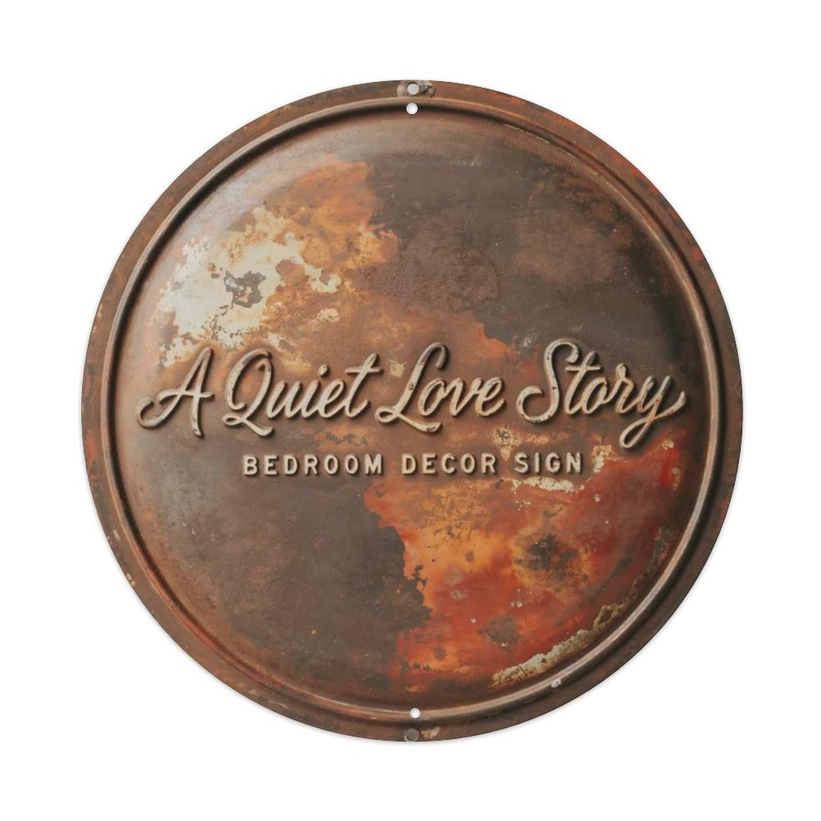 A Quiet Love Story Bedroom Decor Sign Metal Tin Sign Plaque