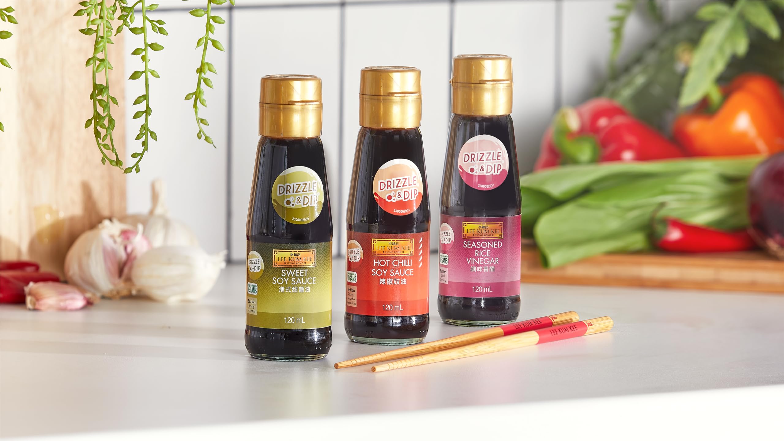 Lee Kum Kee Gewürziger Reis-Essig, 120 ml, 12 Stück
