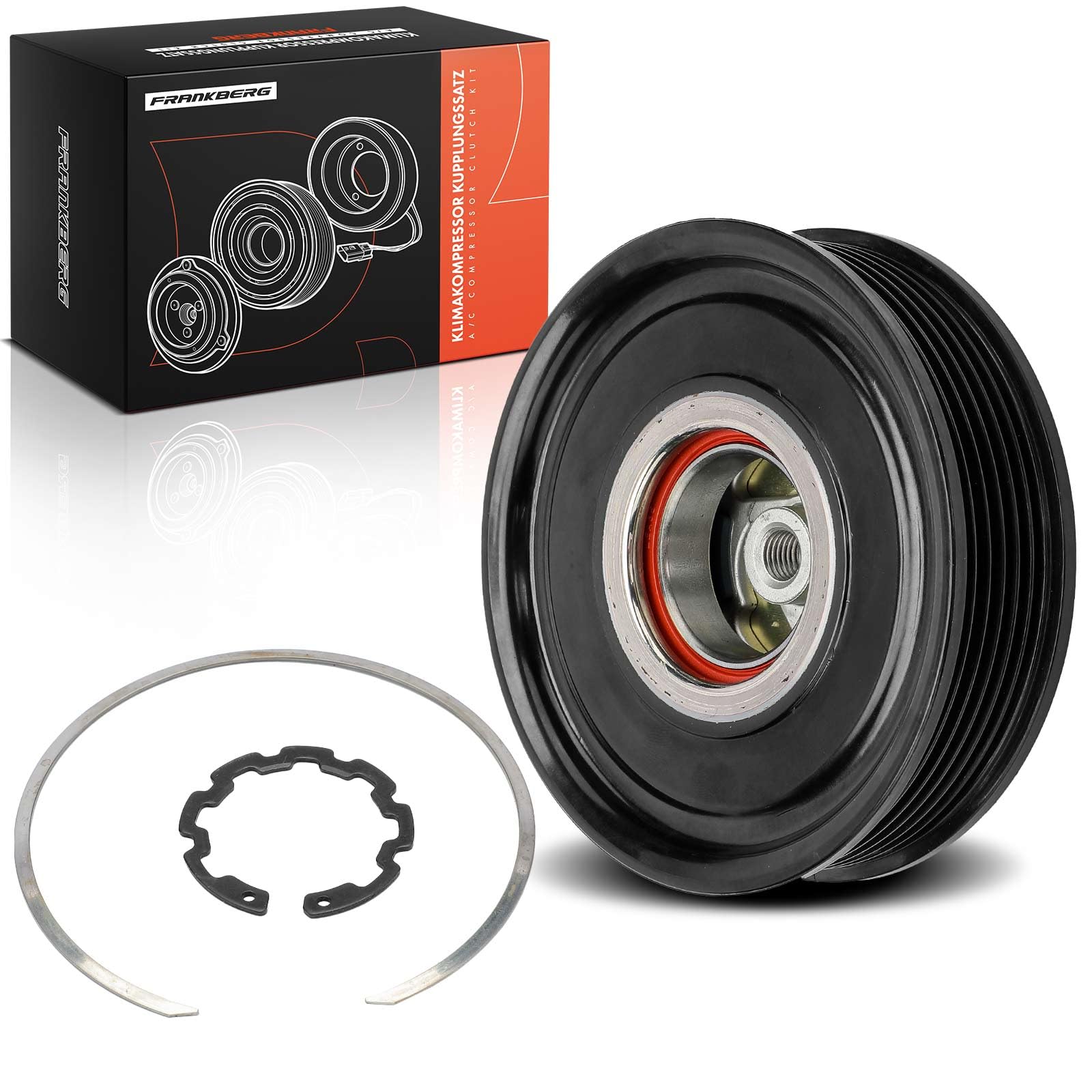 Frankberg Embrayage de climatisation 9822184980 | Compatible avec: Grandland X A18 P1UO, 208 II UB UJ UP UW, 308 II L3 LB LH LP LW, 2008 I CU, Boîte partenaire/MPV K9
