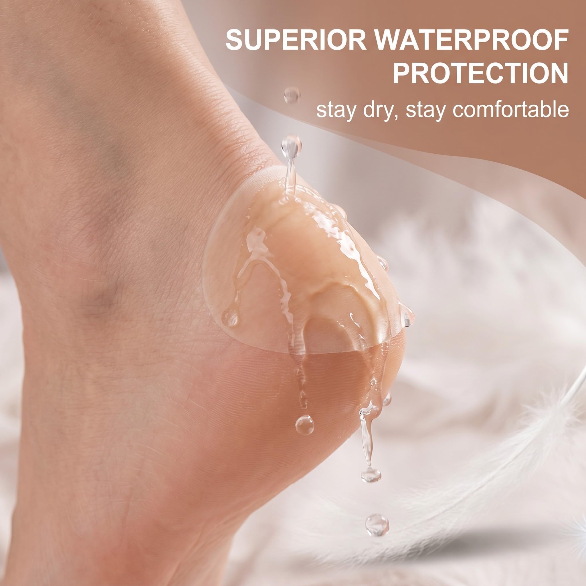 20 Cerotti per Vesciche Piedi in Gel Idrocolloide, 2 Forme Diverse, Protezione Talloni per Scarpe, Comfort e Protezione, Ideale per Scarpe Nuove