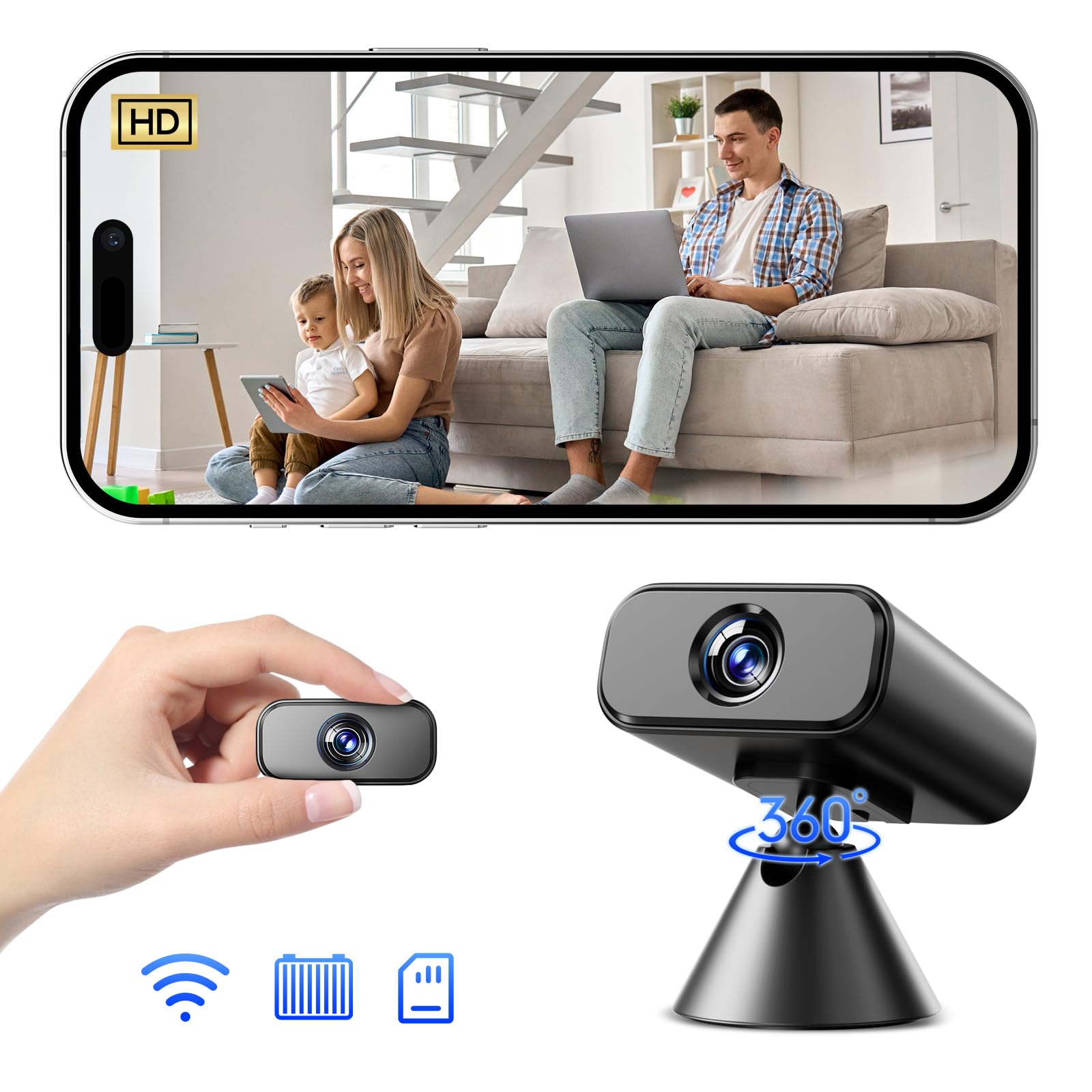 1080P Body Camera Pen,Long Battery Life, Easy to Use, Micro Pen Camera for Capture Every Moment【2025 Upgrade 】 (Silver Black)