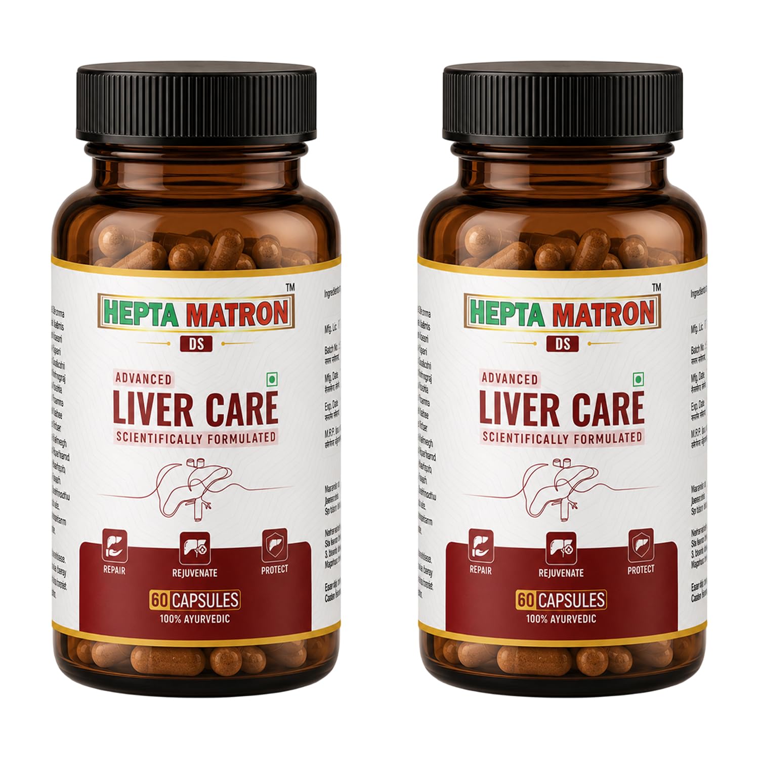 DS Advanced Liver Detox Tablets 60 Capsules | Supports Fatty Liver Management & Digestive Enzymes | Enriched with Kutki, Bhumi Amla, Bhringraj | Scientifically Formulated (Pack of 3) — Amazon image 9