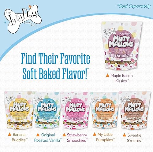 Miniatura 8 de The Lazy Dog Cookie Co. & Dogs on Deployment Operation Drool Overload Blueberry & Peanut Butter Golosinas para perros, 5 onzas (paquete de 3)