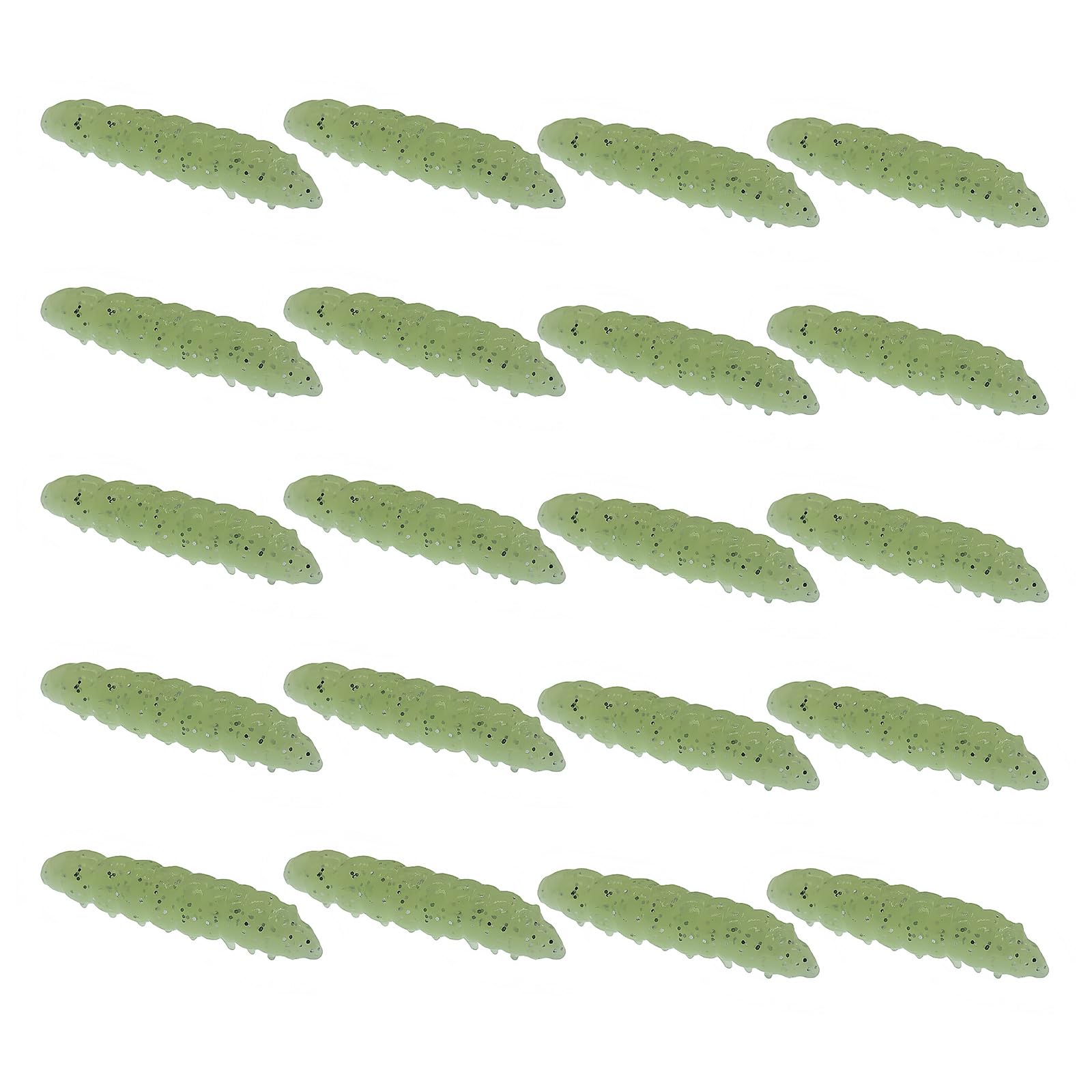 BWANGIAO 20pieces Fishing Lures 4Cm Floating Baits Simulation Soft Baits For Freshwater And Saltwater Fishing Enduring