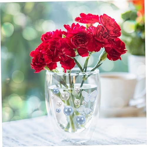 Miniatura 5 de WOFASHPURET 88 piezas de suministros de boda de Navidad, perlas de imitación de perlas artificiales para decorar jarrones, relleno de velas,