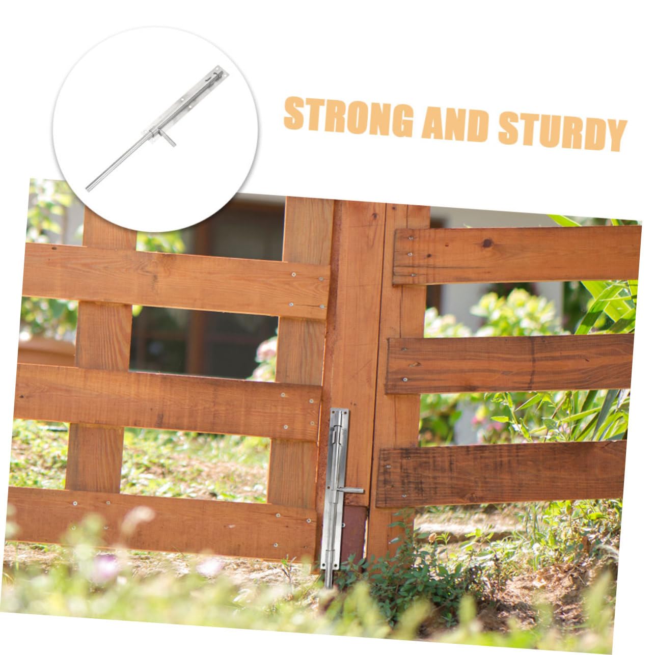 SHINEOFI Chiavistello in Acciaio Inossidabile per Porta e Cancello, 2 Pezzi, Robusto, Facile da Mantenere, per Porte in Legno e Porte Principali