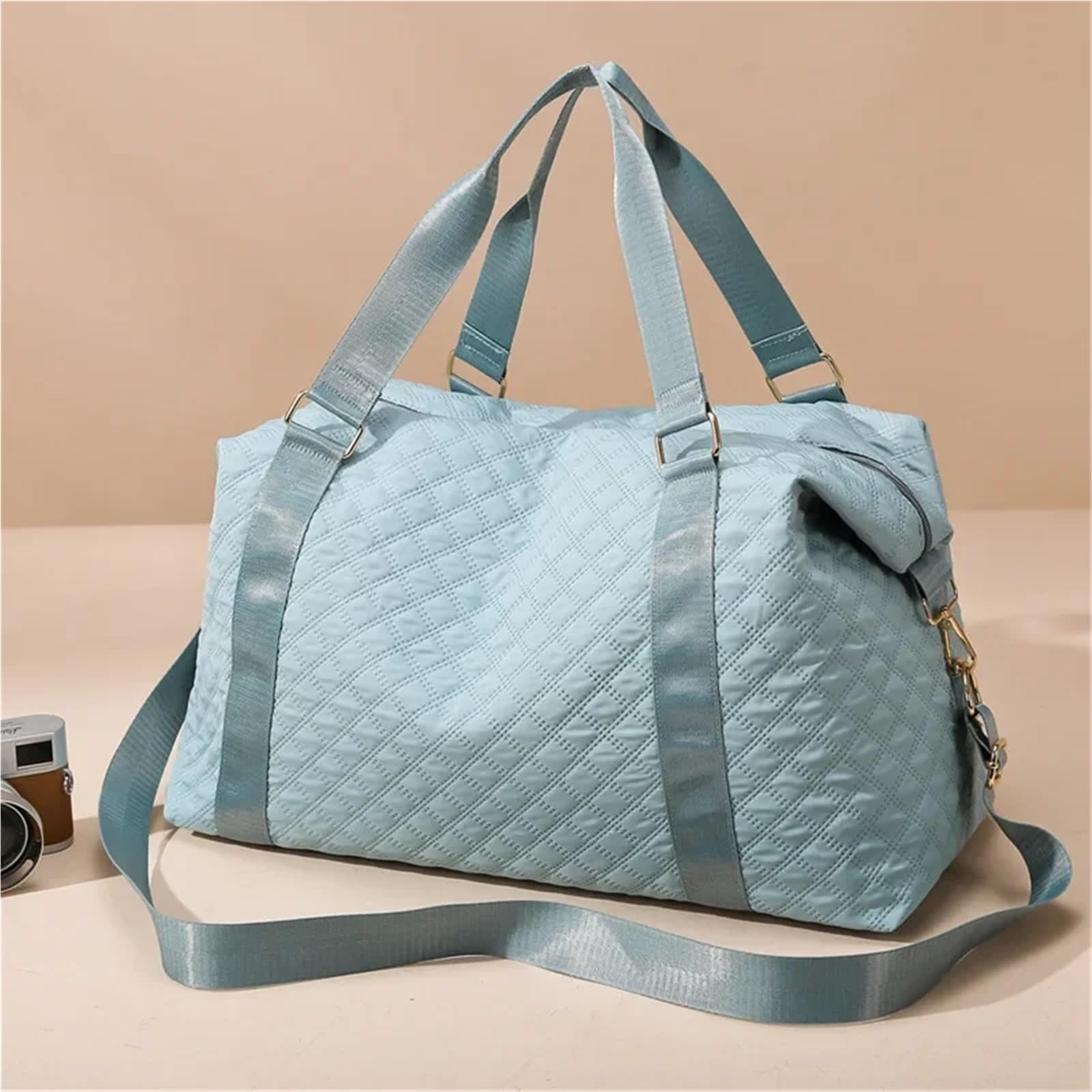 Borsa Da Palestra Borsa da fitness viaggio antispruzzo di grande capacità Separazione dal bagnato for sport nuoto yoga(Pink)