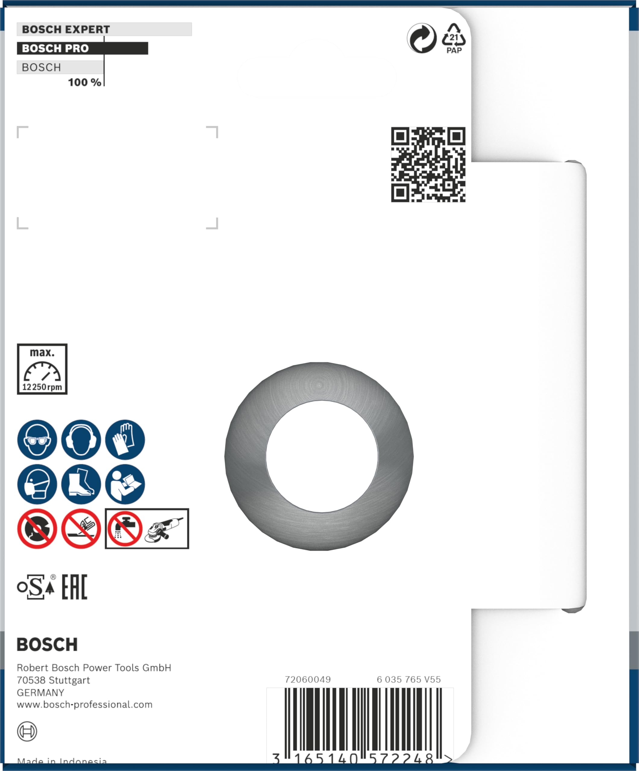 Bosch 1x Disque à tronçonnage diamant PRO Mortar , alésage 22,23 mm (pour Brique, Ø 125 mm, Professional Accessoire Petite meuleuse angulaire)