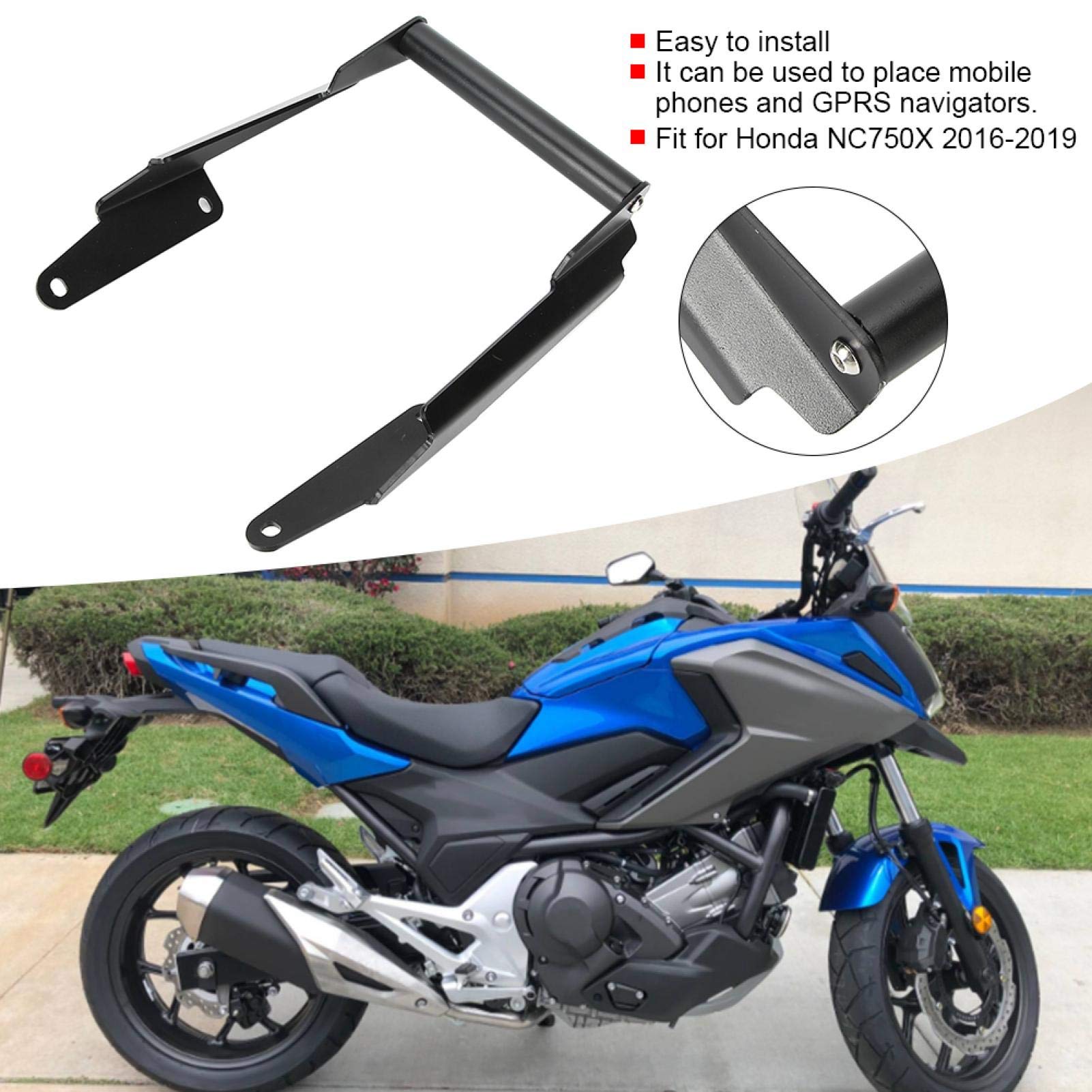 Uchwyt na telefon motocyklowy, uchwyt na telefon komórkowy, uchwyt na nawigację GPS uchwyt na telefon komórkowy pasuje do Honda NC750X 2016-2019