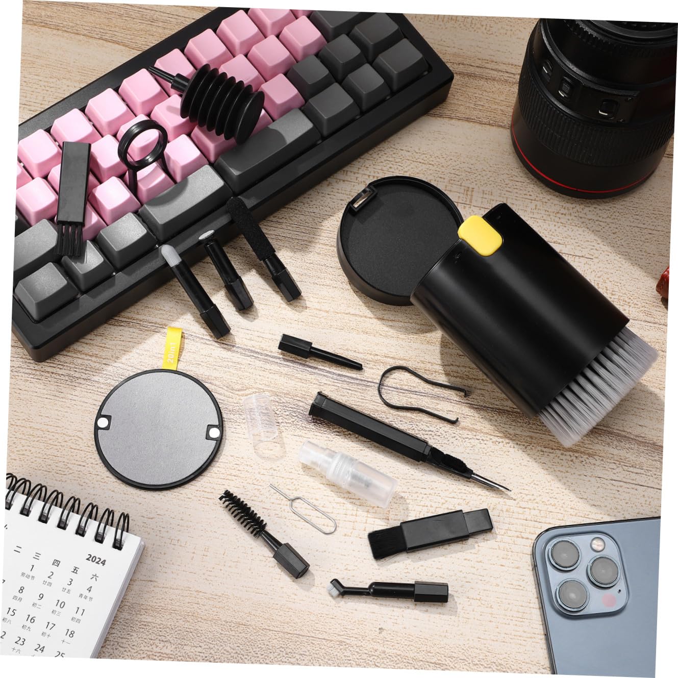 Hemobllo 2sets Pulizia Elettronica Per Laptop Cuffie Tastiere e Lenti Kit Portatile Con Accessori Per Rimuovere Polvere e Macchie Da Dispositivi Elettronici Soluzione Pratica Per
