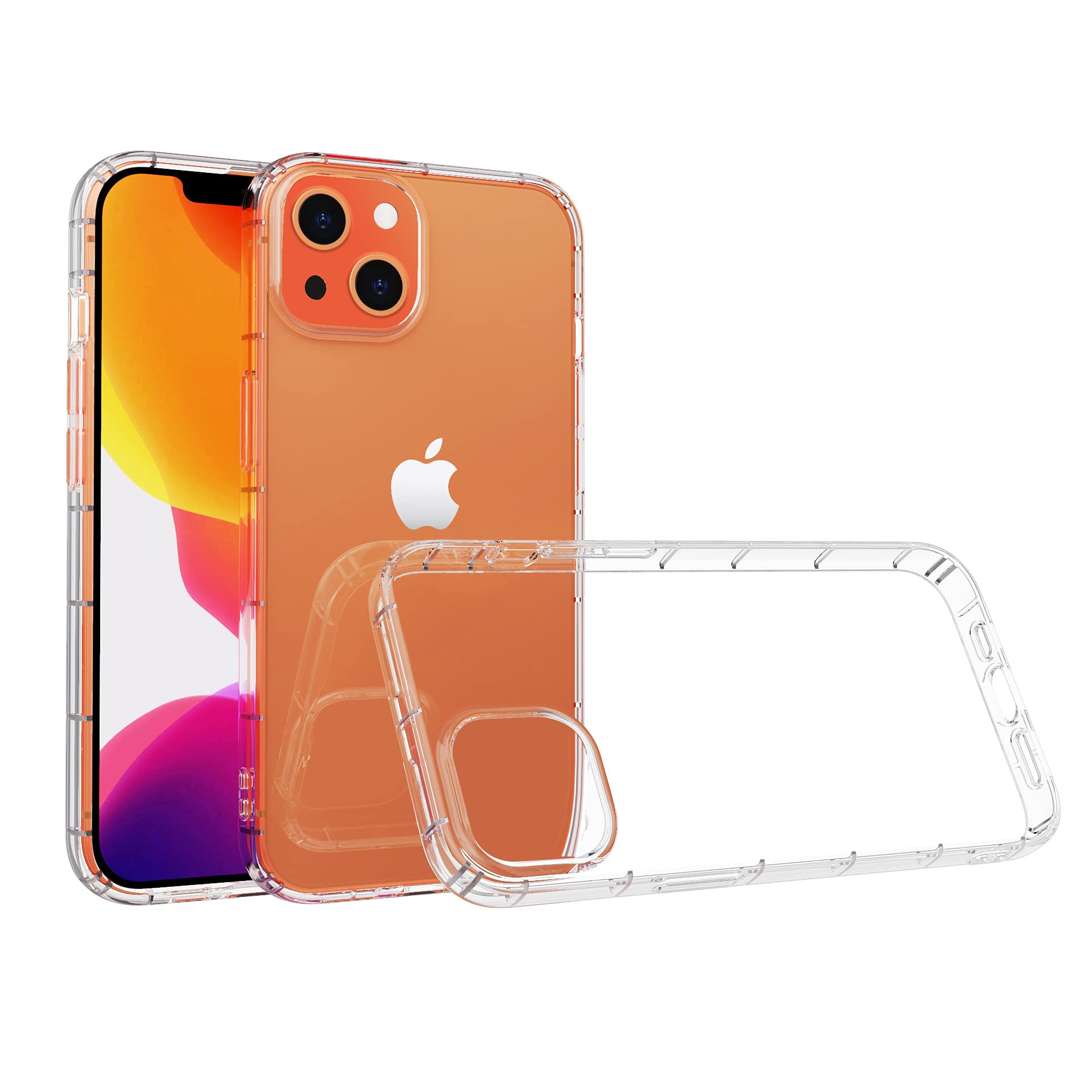 QUARK Crystal Clear Slim case for iPhone 13 Mini TPU case Better Than Silicone Cover Supports Wireless Charger Apple Phone Thin Cases iPhone 13 Mini 5.4 inch