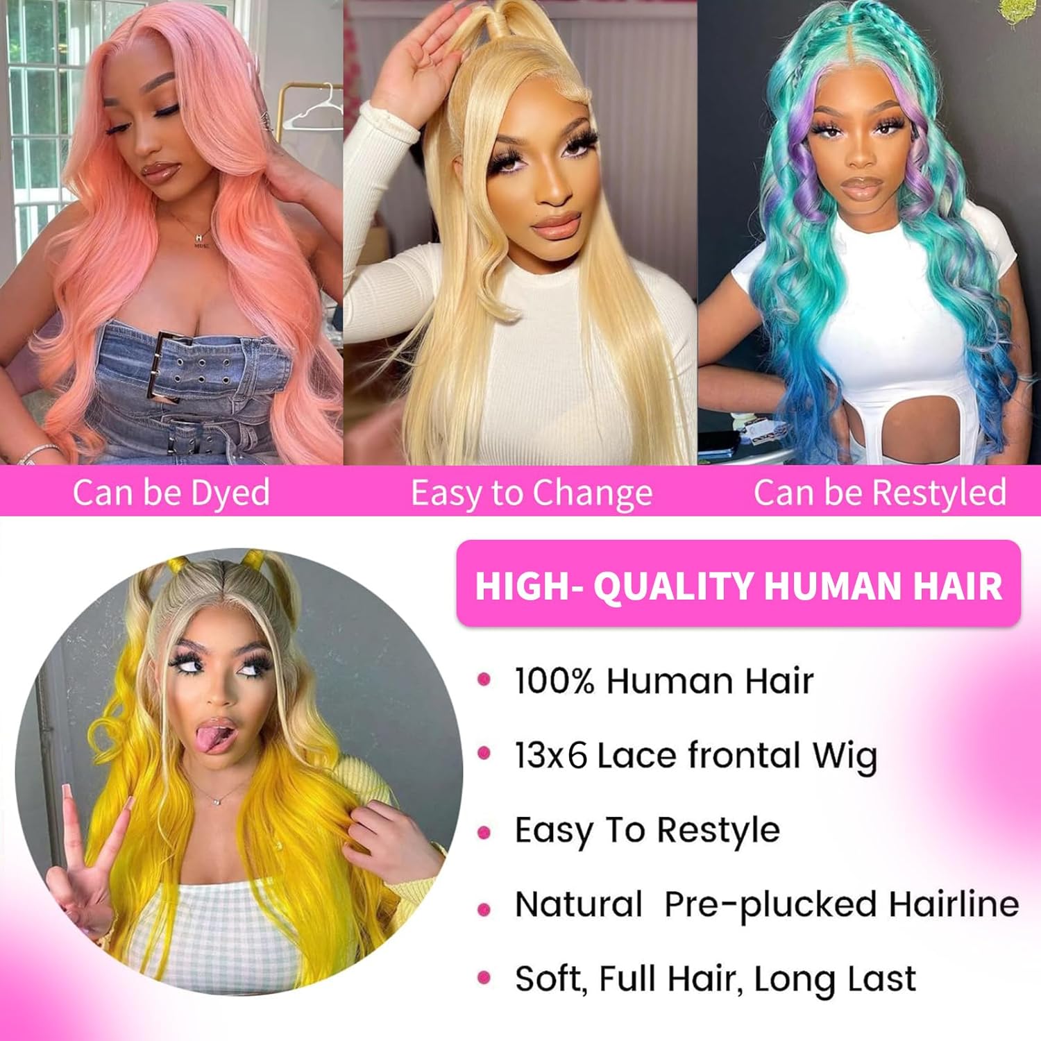 26 Inch 613 Lace Front Wig Human Hair 200 Density Blonde Wig Human Hair 13X6 HD Transparent Straight Lace Front Wigs Human Hair Blonde Glueless Wig for Women Pre Plucked with BabyHair