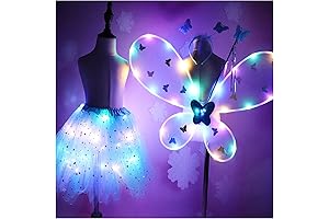 Niñas Hada Luz Led Mariposa Alas Disfraz Alas Luminosas Mariposa