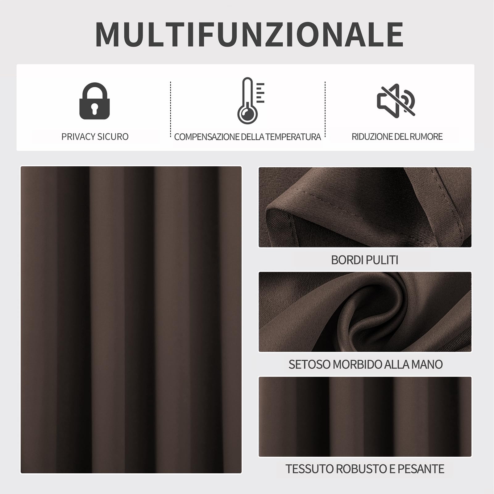 Joydeco Tende Oscuranti per Interni 2 Pezzi, Tende Termiche con Occhielli per Soggiorno Moderne, Cameretta Bambini, Camera da Letto Blackout Curtains
