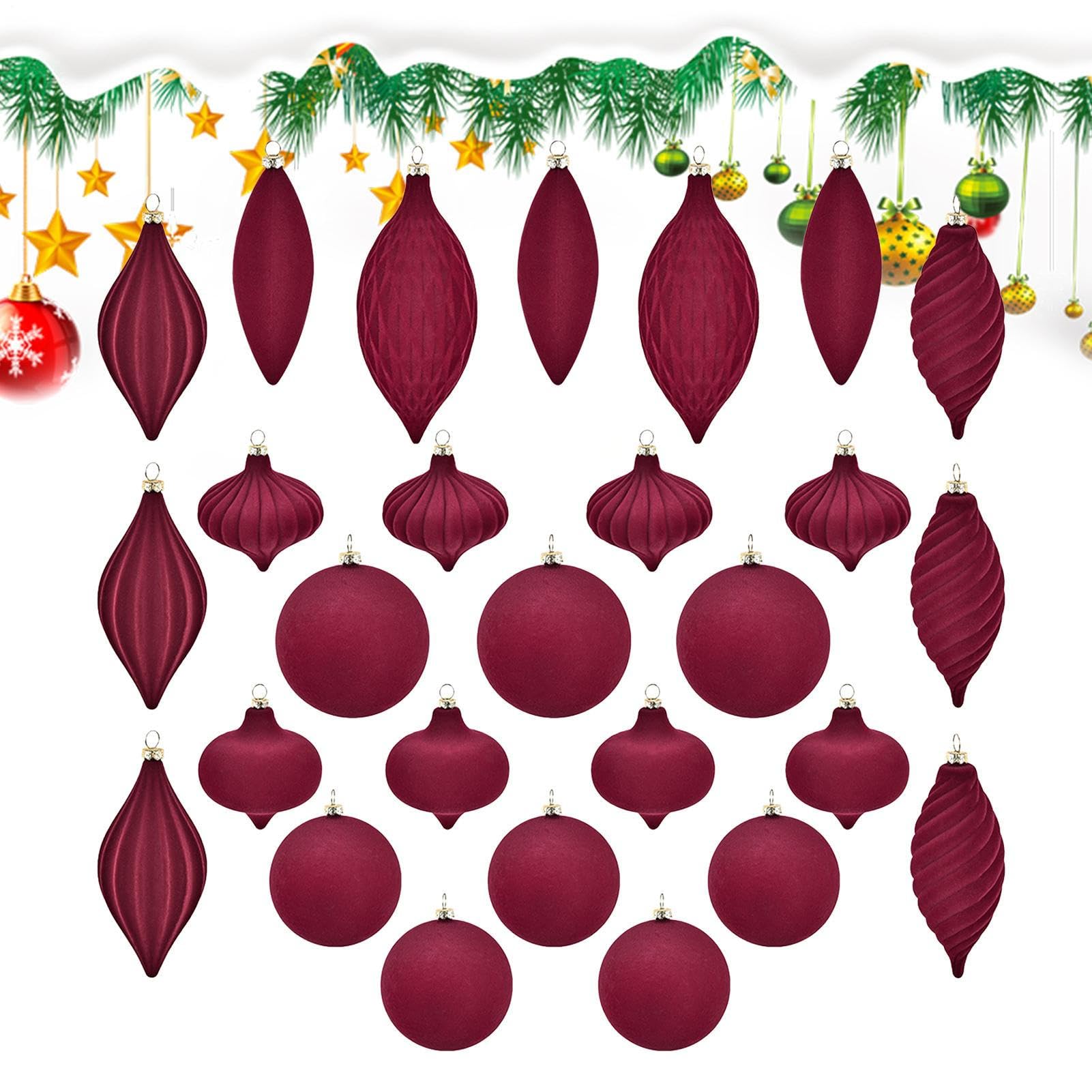 Pendentifs de Noël en velours : la collection haut de gamme