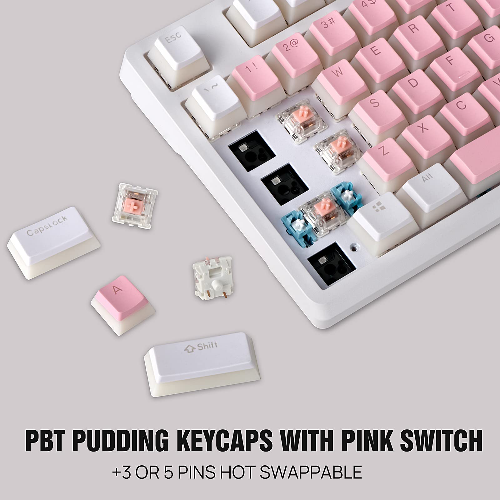 Amazon.com: KOLMAX 98Key RGB Hot-swappable Mechanical Gaming