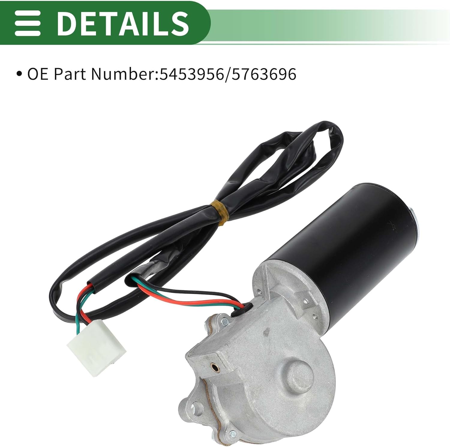 Motoforti Windshield Wiper Motor Car Front Windscreen Wiper Motor Replacement for Jeep CJ5 CJ7 1976-1982 No.5453956/5763696 3 Pin
