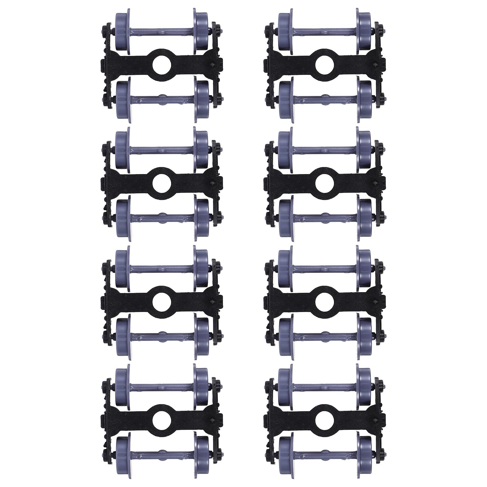 Toyvian 1/75 Scale Model Train Wheels Replacement Set including Smooth Axle Rotation Lightweight Railway Accessories for Model Train Diy and Craft Projects