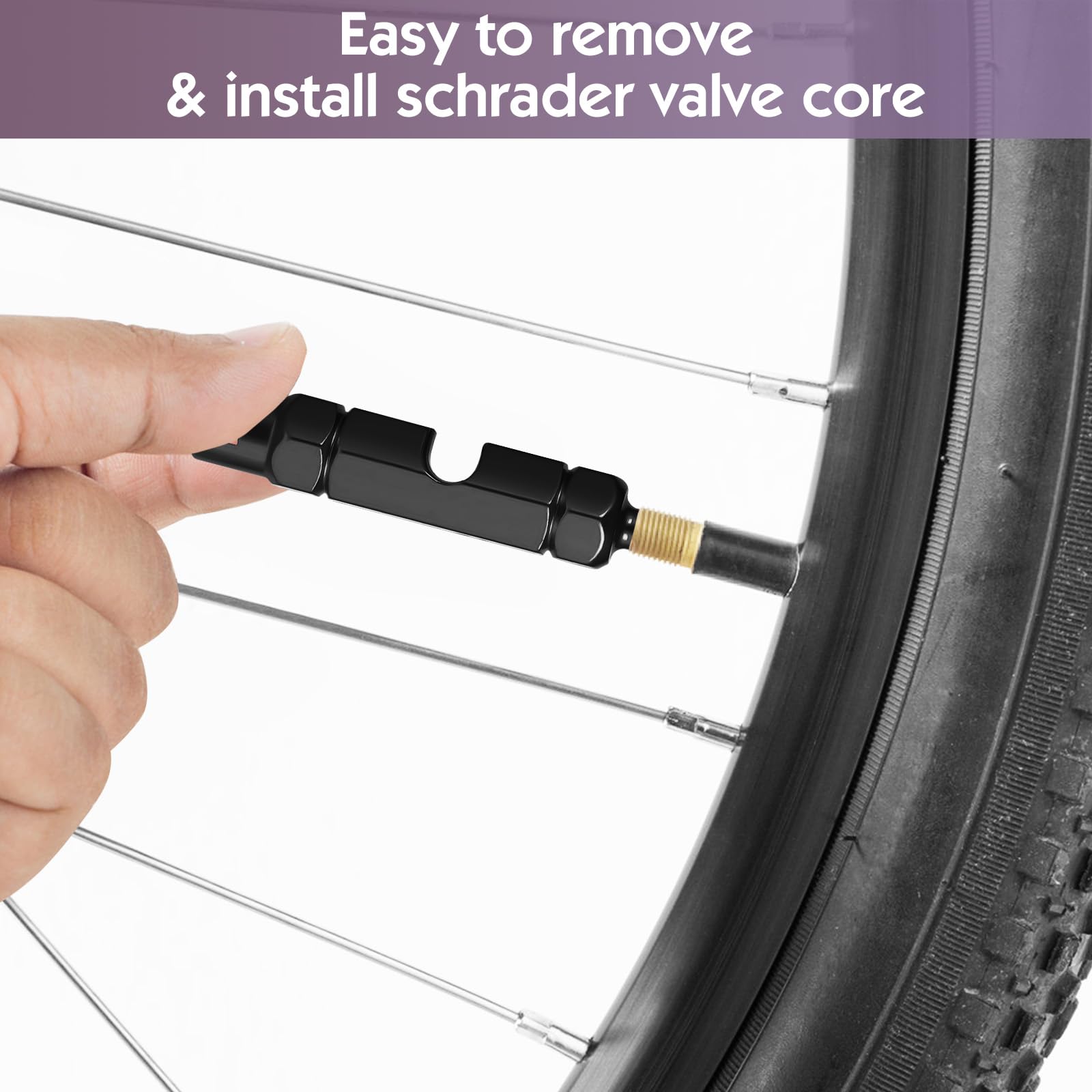 Kit 11 Pezzi Nuclei Valvola Presta Per Bici - Con Strumento Di Rimozione