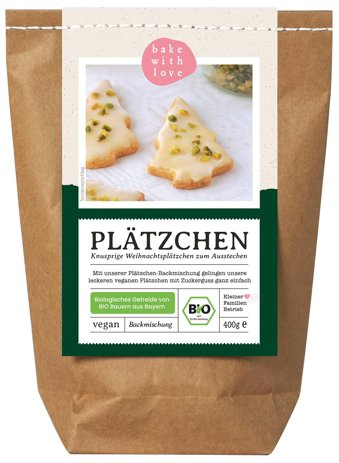 Galletas orgánicas para hornear | Galletas de Navidad con glaseado para cortar | Pasteles de Navidad veganos