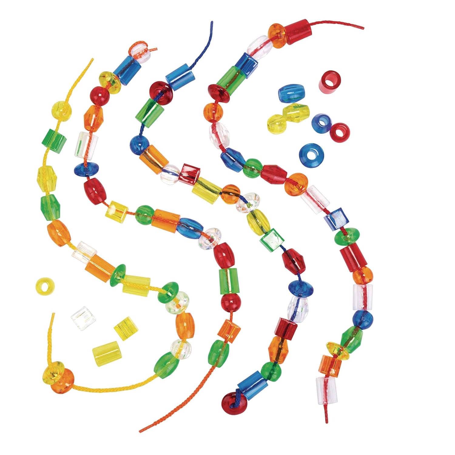 Excellerations Translucent Lacing Beads 94 pcs (Item # LACEBD)