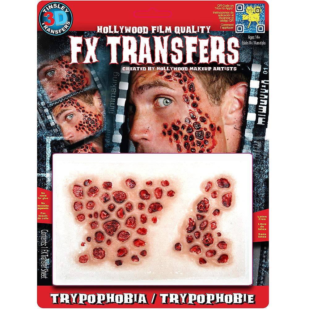 Tinsley TransfersTrypophobia 3D Temporary Tattoo Large