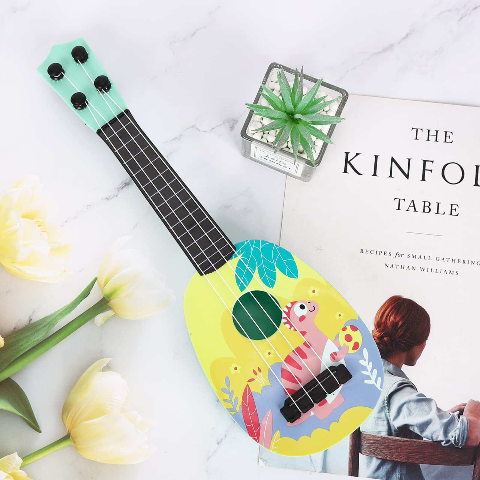 Mini Ukulélé Pour Enfants - 26 Cm - Guitare Jouet éducative Avec 4 Cordes Réglables - Cadeau Musical Pour Garçons Et Filles - Bleu