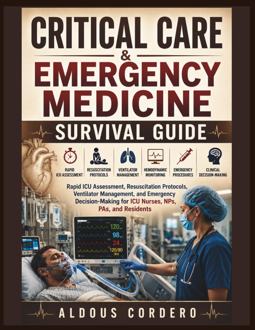 CRITICAL CARE & EMERGENCY MEDICINE SURVIVAL GUIDE: Rapid ICU Assessment, Resuscitation Protocols, Ventilator Management, Hemodynamic Monitoring, ... for ICU Nurses, NPs, PAs and Residents