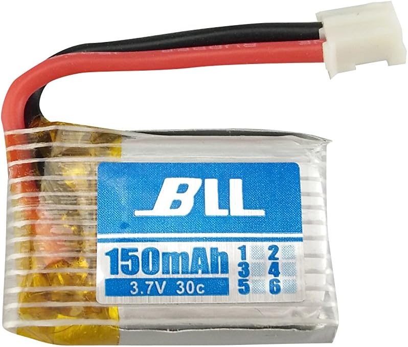 sea jump 5PCS 3.7V 150mah Lithium Battery and 1in5 Rechargeable Conversion Cable and Charger for H36 E010 NIHUI NH010 Aircraft Battery image 5