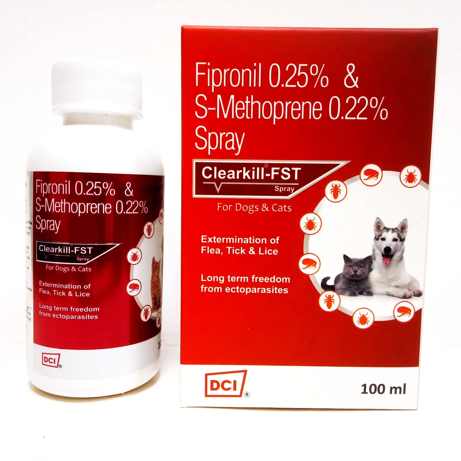 Clearkill FST, Flea and Tick Spray for Dogs and Cats, Control of Flea Allergic Dermatitis, 100 ml (B09JWQKQCR) Amazon Price History, Amazon Price Tracker