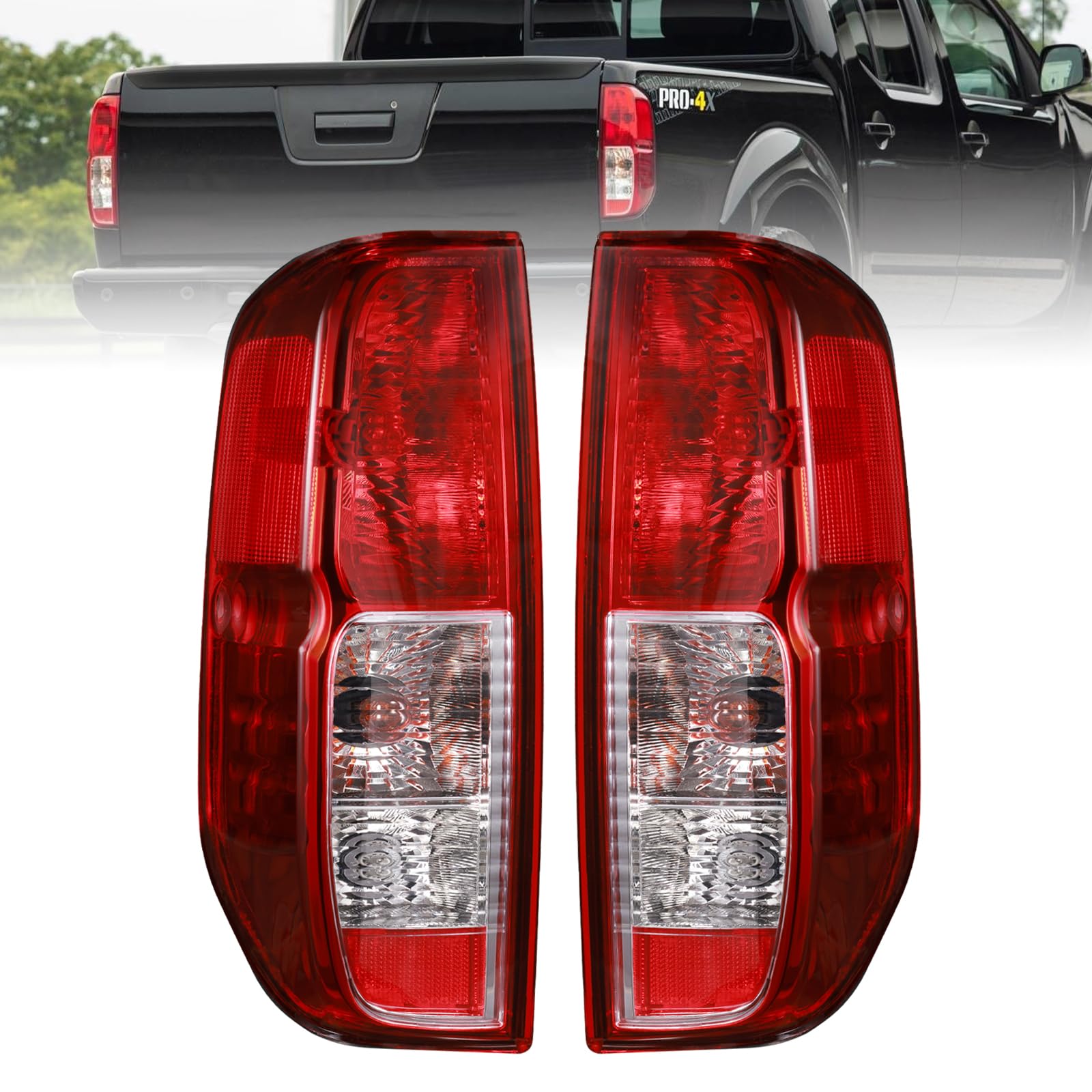 Photo 1 of Boine Tail Light Compatible With 2005-2021 Nissan Frontier, Suzuki Equator Rear Light Brake Lamps - Bulb Included Replaces 26550-EA825 26555-EA825