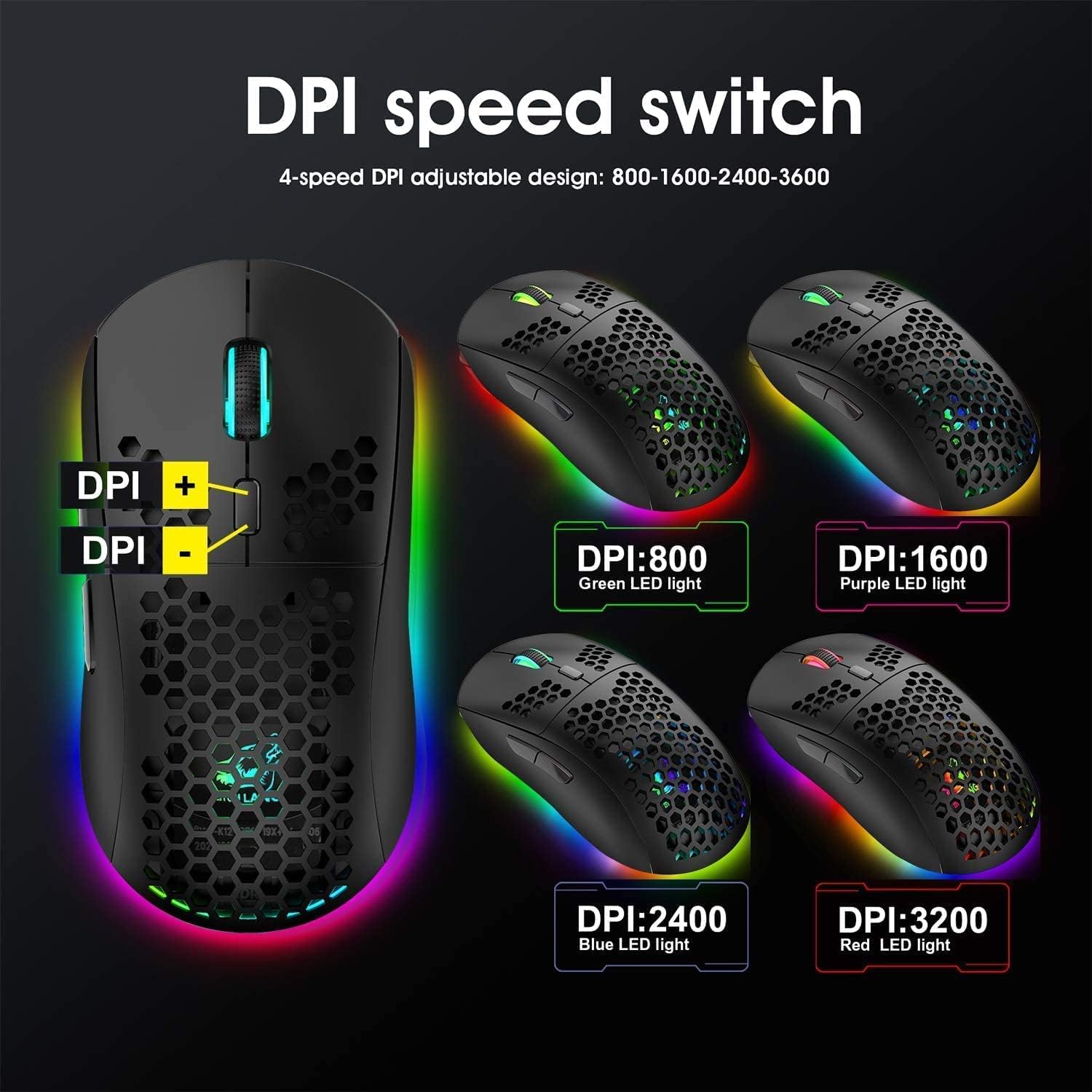 SELORSS Wireless Gaming Keyboard and Mouse Combo,2.4G Rechargeable RGB 96 Keys Ergonomic Mechanical Feeling Keyboard,RGB Backlit Wireless Lightweight Gaming Mouse for Windows Mac PC Xbox PS4 Gamers