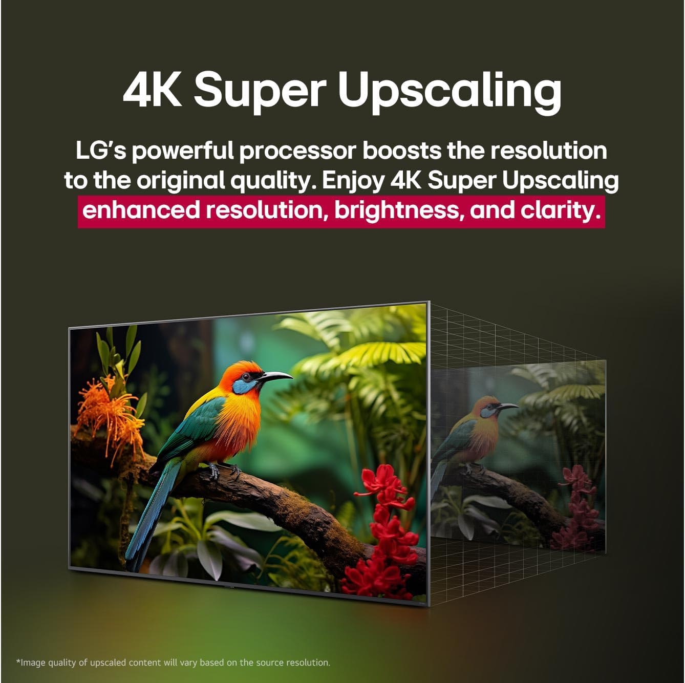 4K Super Upscaling feature demonstration