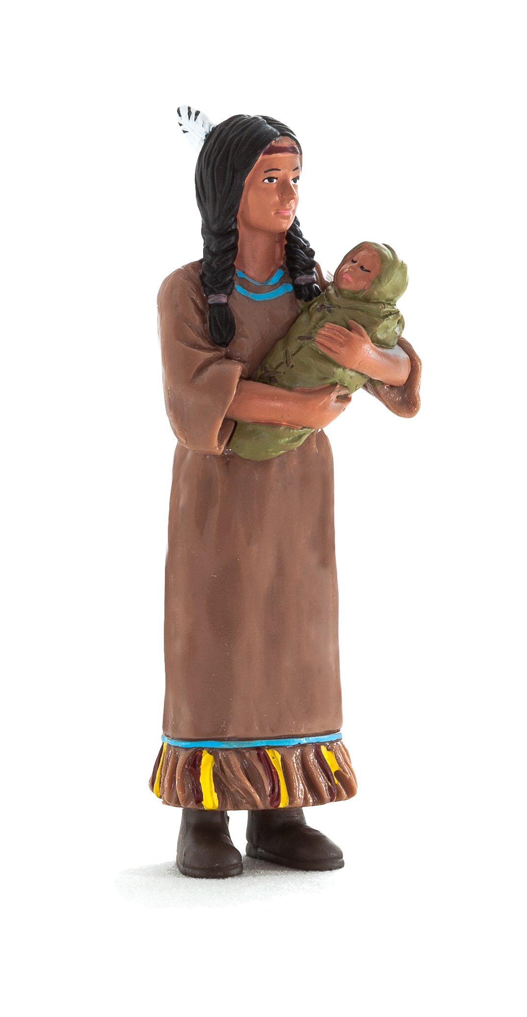 Fun Native American with Baby