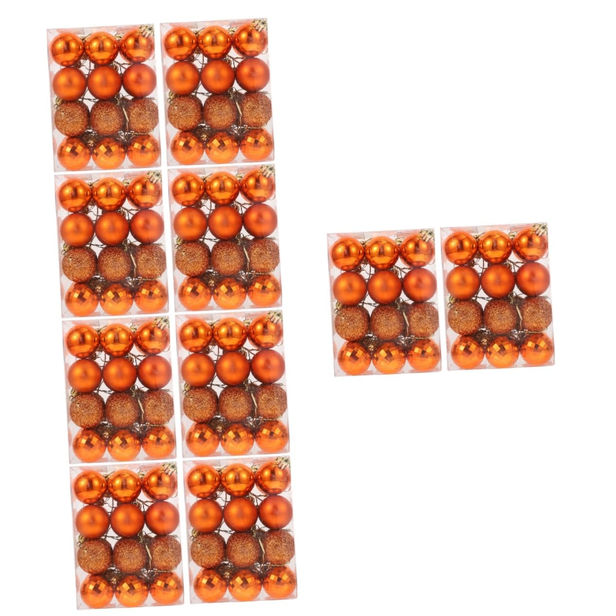 Boules de Noël incassables rouges OUNONA lot de 240 pièces pour sapin