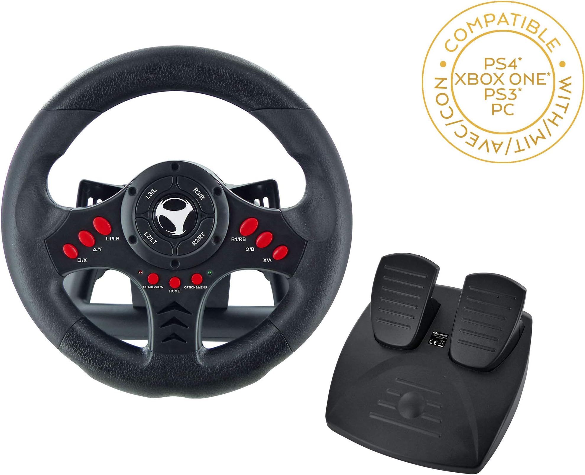 Superdrive - Volant SV400 Racing Wheel avec Pédales et palettes de