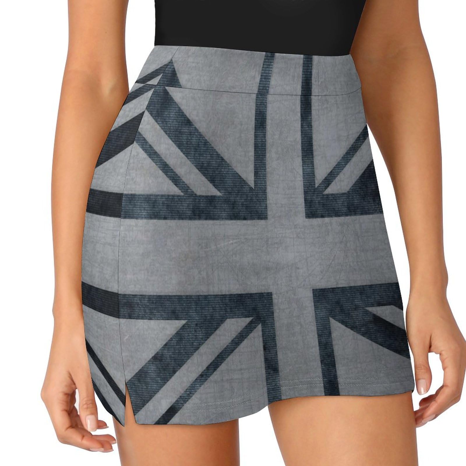 TAIZIYEAH British Flag 2025 Spring Summer High Waist Mini Skirts Flowy Skirt for Women with Pockets Skorts Golf Tennis Skirts M