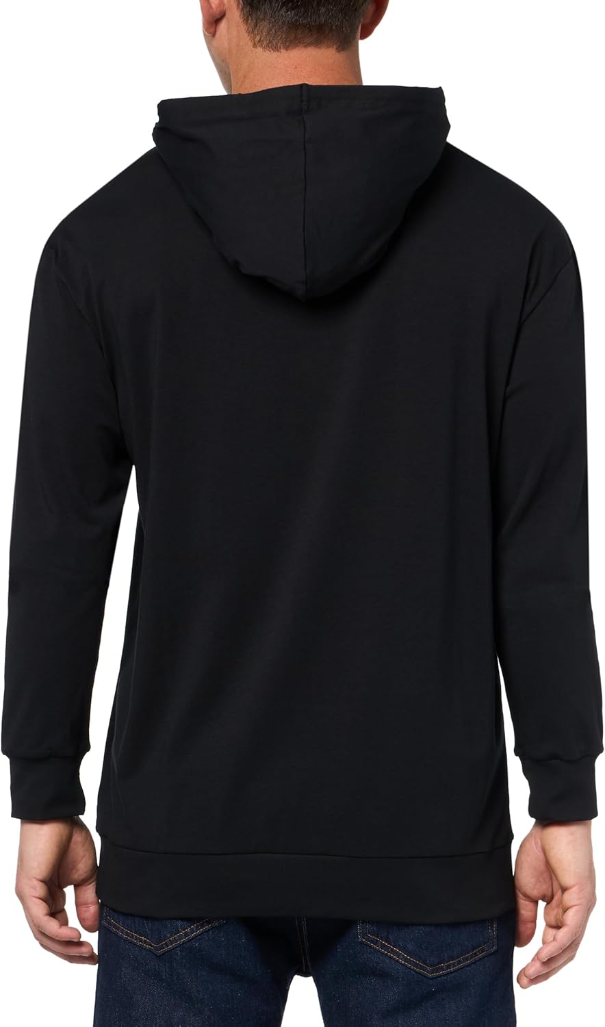 HUGO mens Logo Outline Hooded Sweatshirt - Image 2