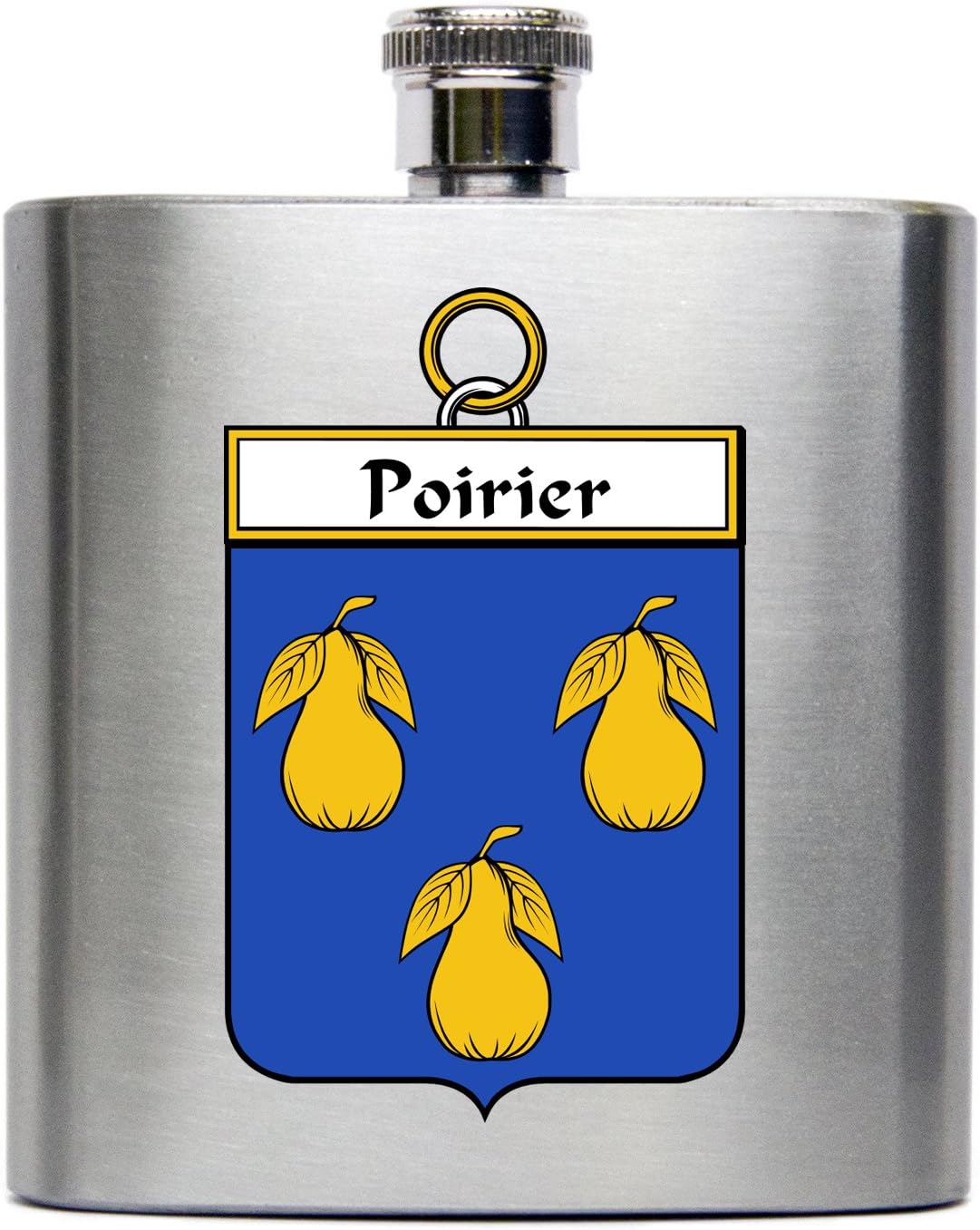 Poirier Family Crest French Shield Click America 6 oz