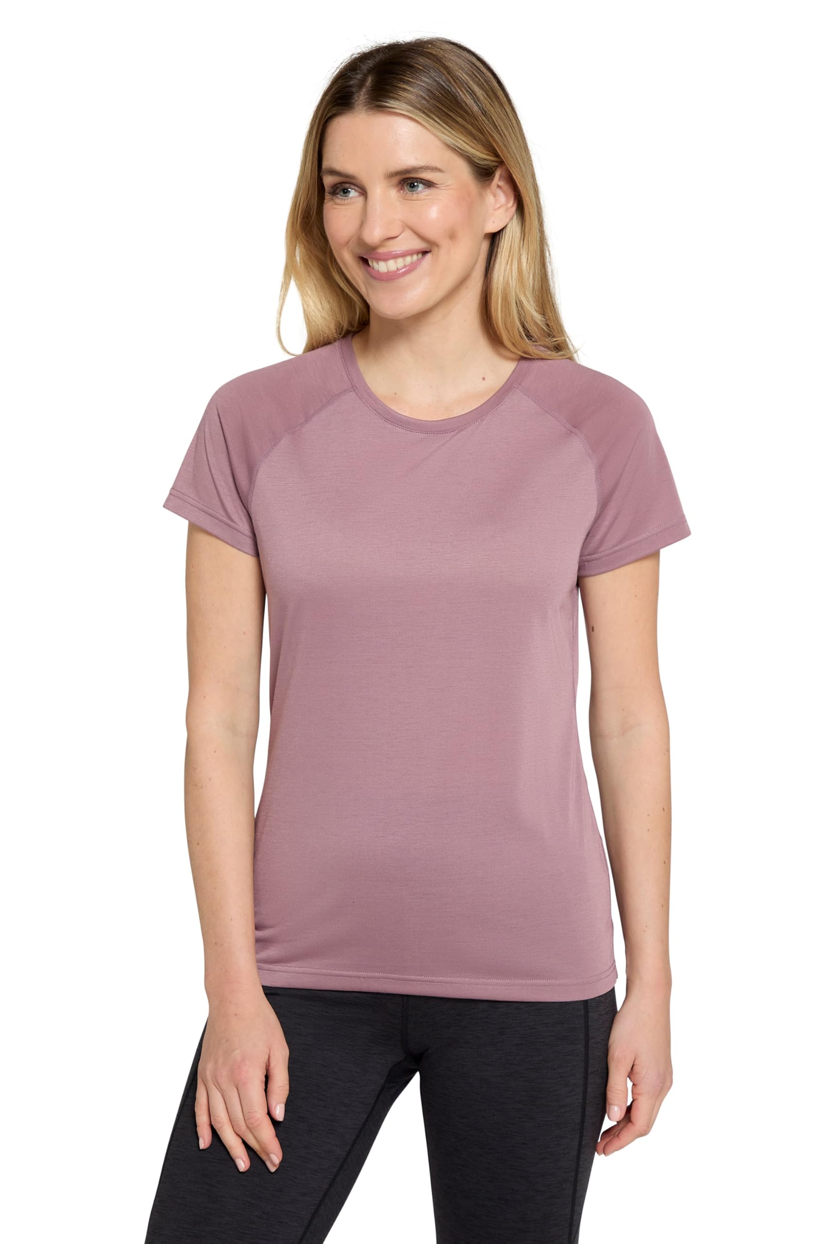 Mountain Warehouse Women's Dusky Purple Quick Dry Short Sleeve T-Shirt 18