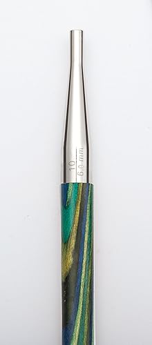 Miniatura 9 de Knit Picks Options - Juego de agujas de tejer cuadradas cortas de madera intercambiables de 2-34 pulgadas (Foursquare)