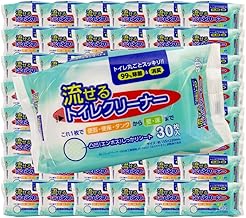 Flushable Toilet Cleaner, 1,440 Sheets (Set of 30 x 48), Cleaning Sheet, Disinfecting & Deodorizing, Embossed Sheet, Toilet Cleaning, Toilet Bowl, Toilet Seat, Tank, Wall, Floor, Cleaning, Made in