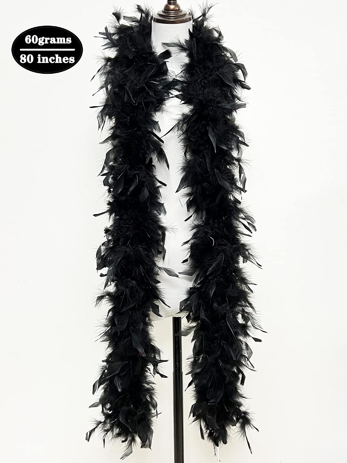 KAWAII Feather Boa Turkey Chandelle 2 Yards Feather Boa Great for Party Dancing Dress Up Halloween Costume Decors