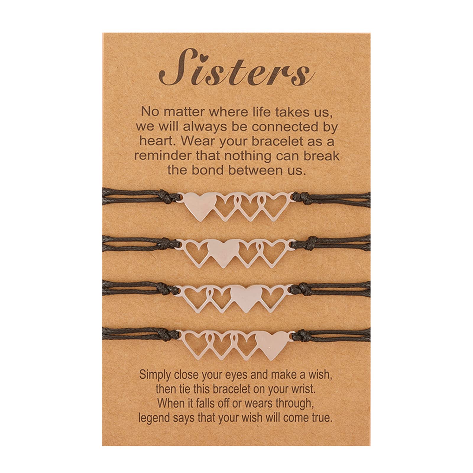 Best Friend Bracelet Love Knot Matching Bracelets for Couples Friendship Long Distance Bracelet for Mother Daughter Soul Love Birthday Anniversary Jewelry Gifts