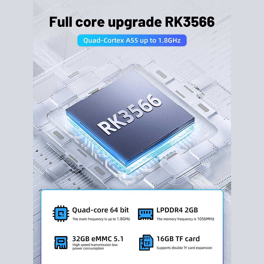 FABB RG353VS Handheld Console, 16G+128G Game Console with 25000