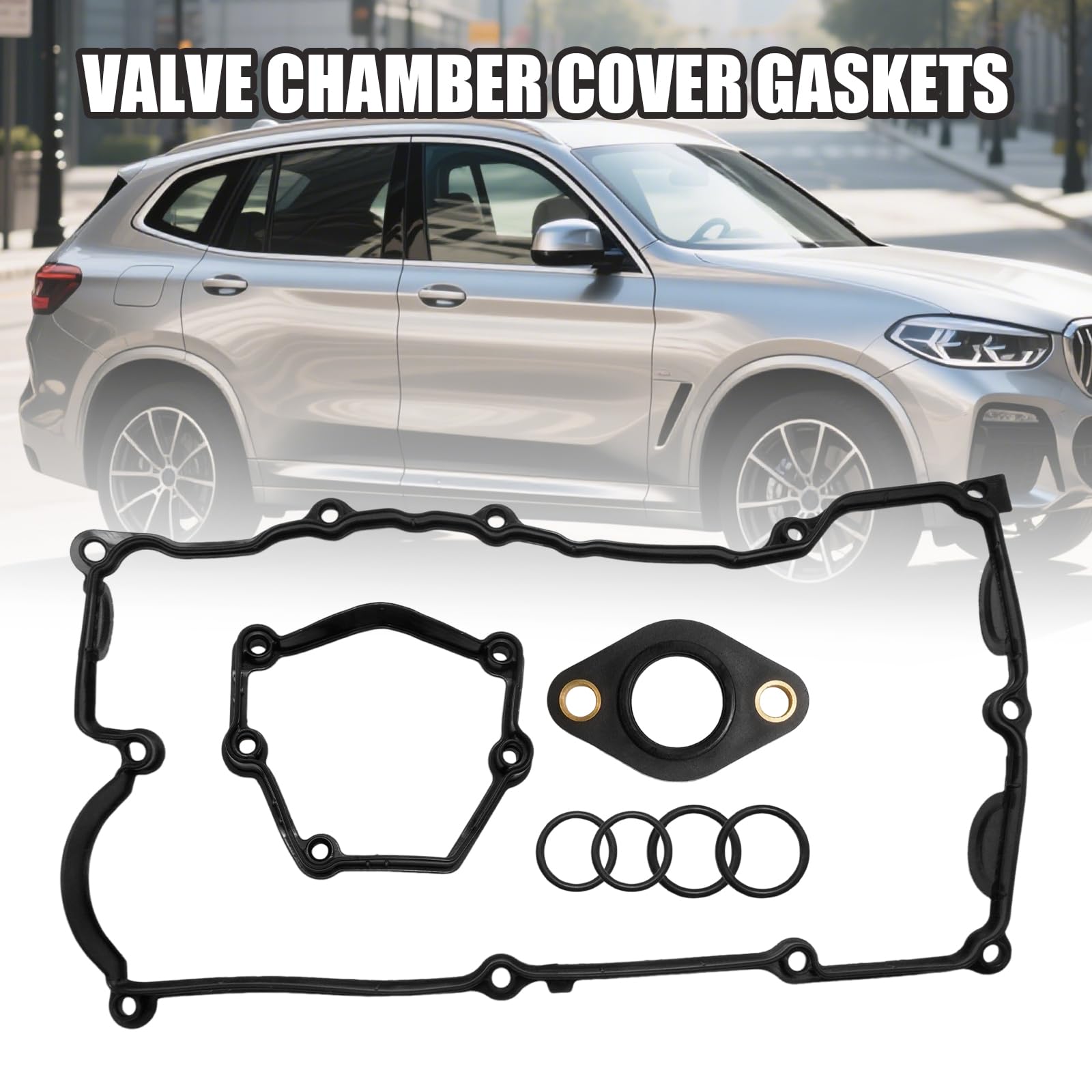 11120032224 Ensemble de joints de couvercle de soupape moteur, remplacement pour BMW X3 N46 N42 E46 E87 E90 120i 318i 320i, remplace 11120028033 11377502022 11127509523 11127509523 37751 4007