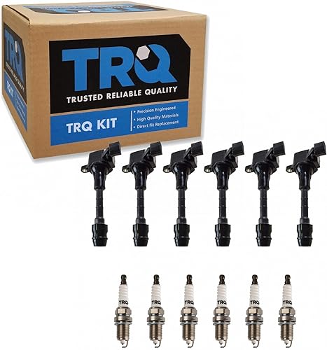 Miniatura 133 de TRQ Kit de bobina de encendido y bujía Iridium 12 piezas compatible con Ford Explorer 2020-2021 Police Interceptor Utility Lincoln Aviator con V6