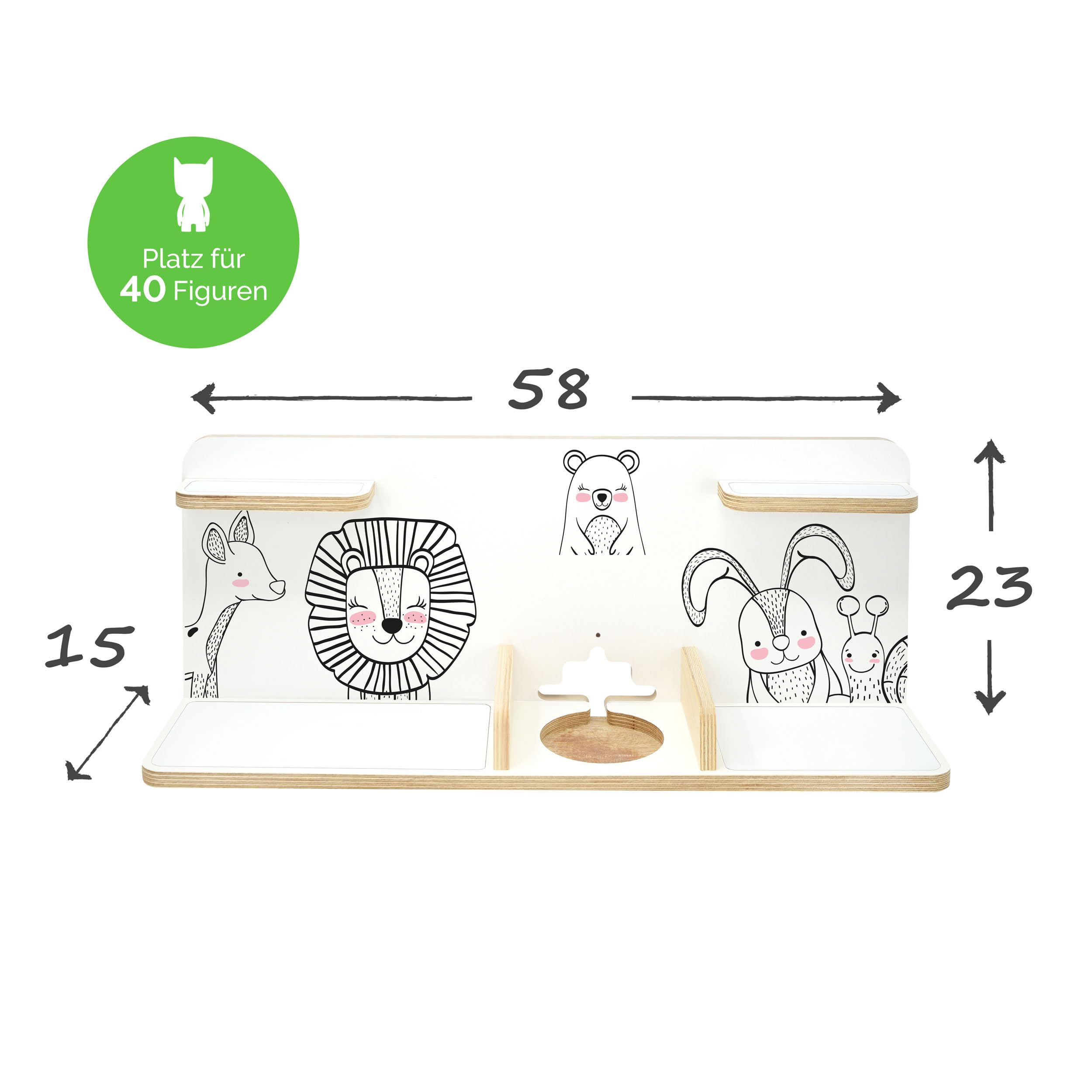 Stadtecken® Scaffale Per Scatola Musicale Per Bambini, Motivo Pony Cool